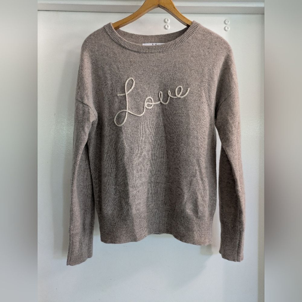 Magaschoni Love 100% cashmere sweater Tan Women's Size Small